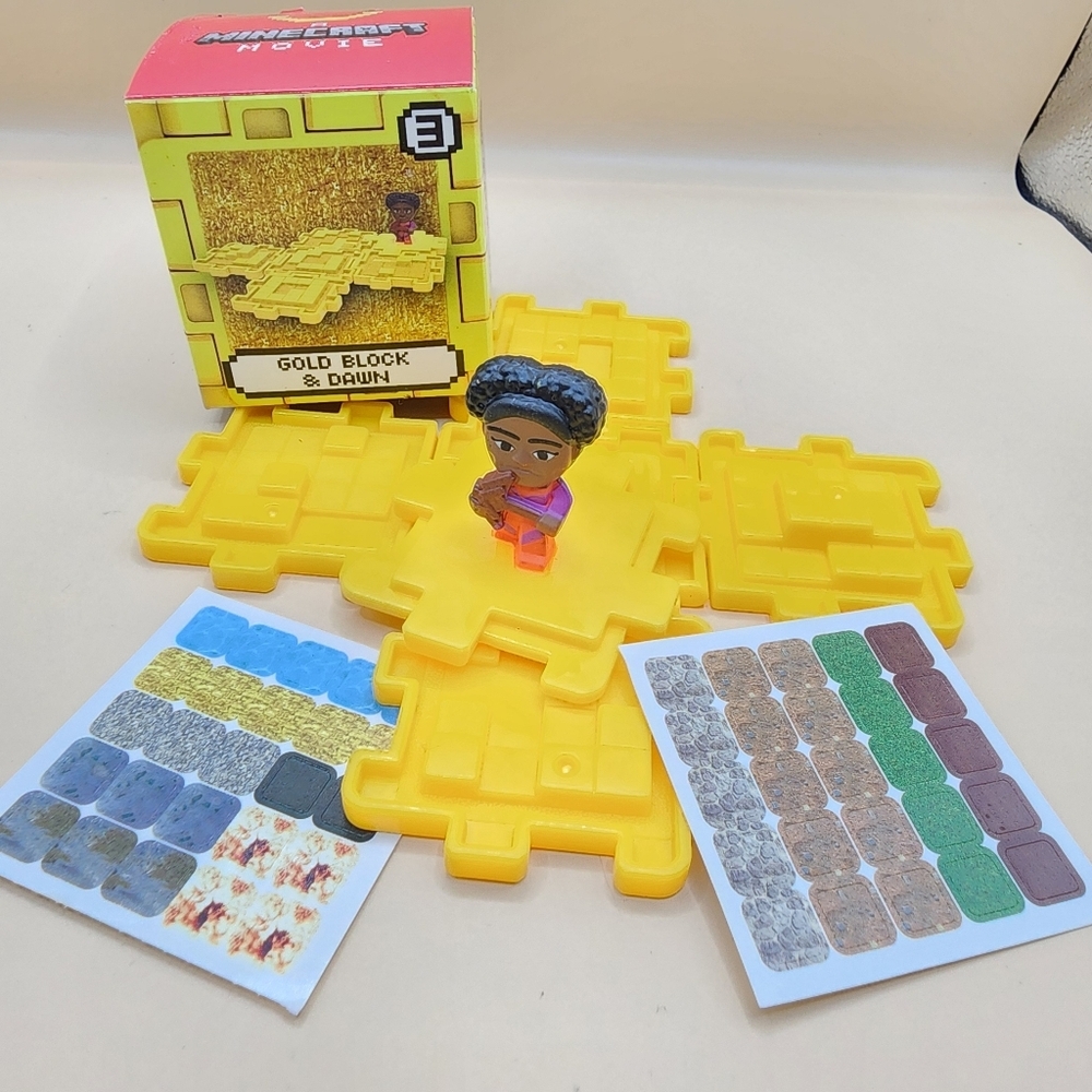 2025 McDonald’s Minecraft Movie Happy Meal #3 Gold Block & Dawn
